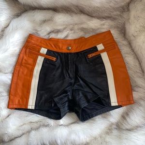 Harley Davidson leather shorts